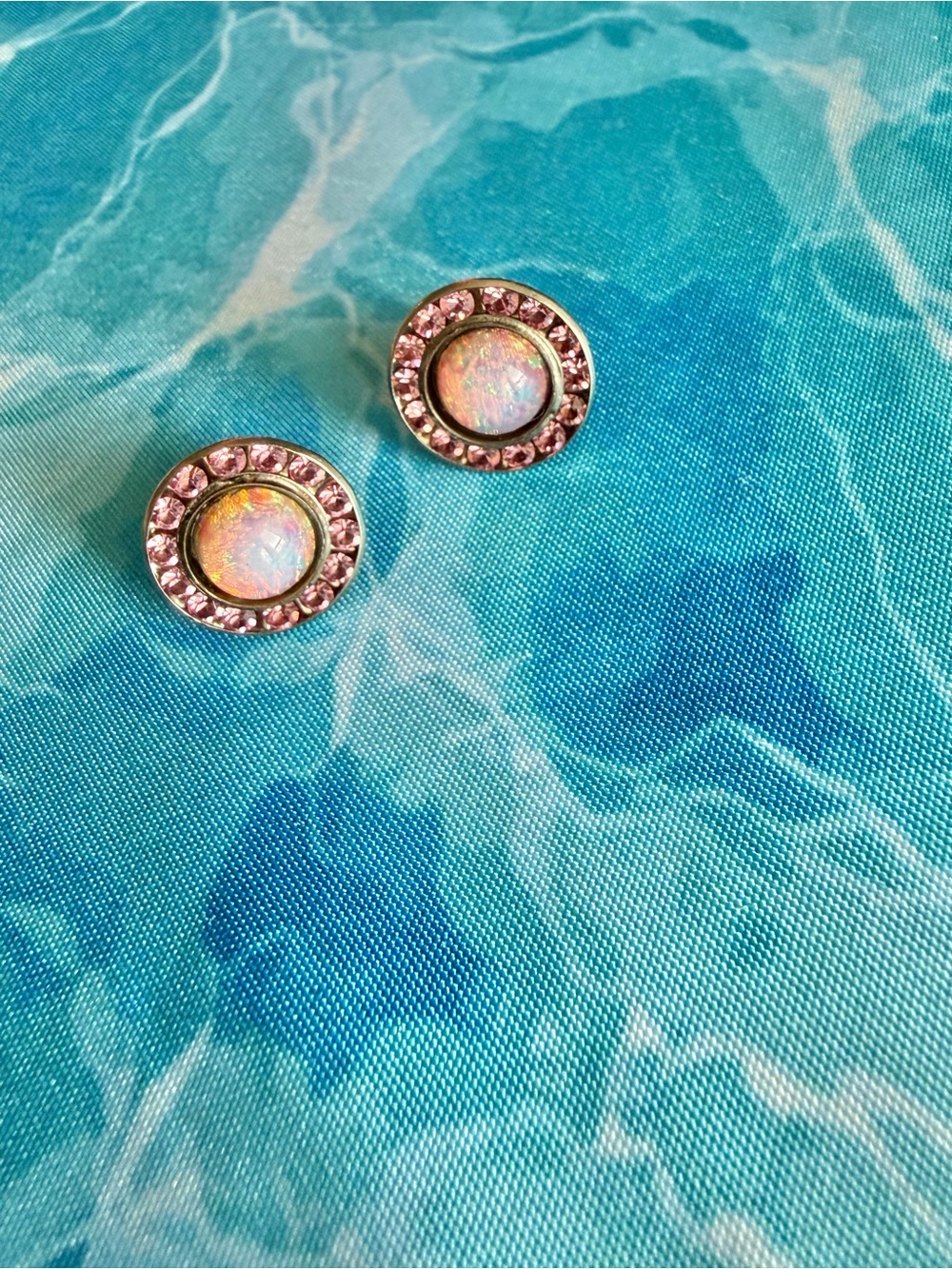 Sorrelli Pink Purple Silver Earrings